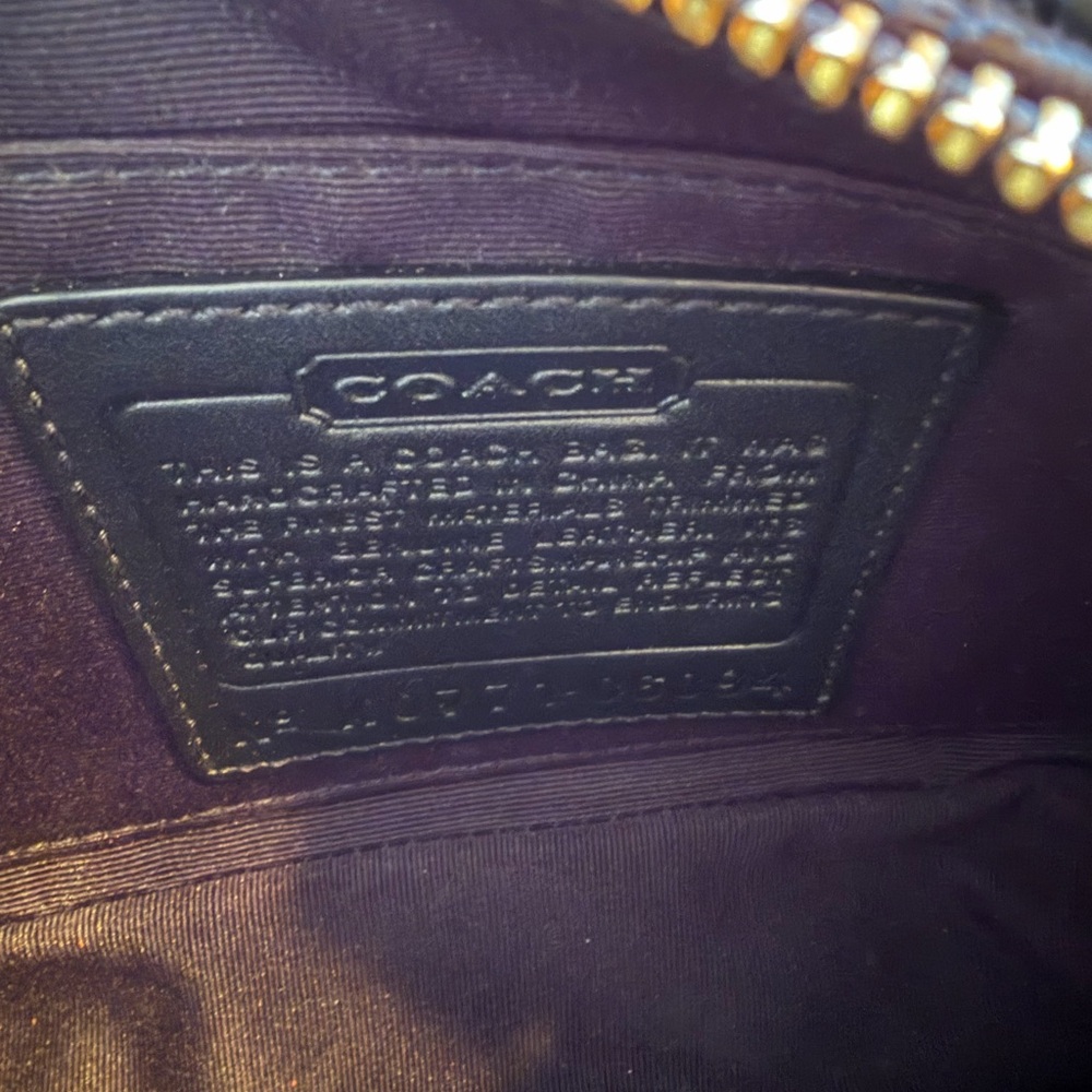 Vintage Coach black signature Demi Bag - Picture 7 of 9